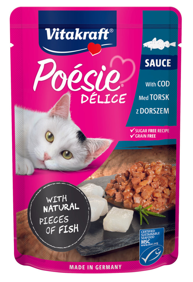 Vitakraft Poesie Delice Cod in Sauce 85g