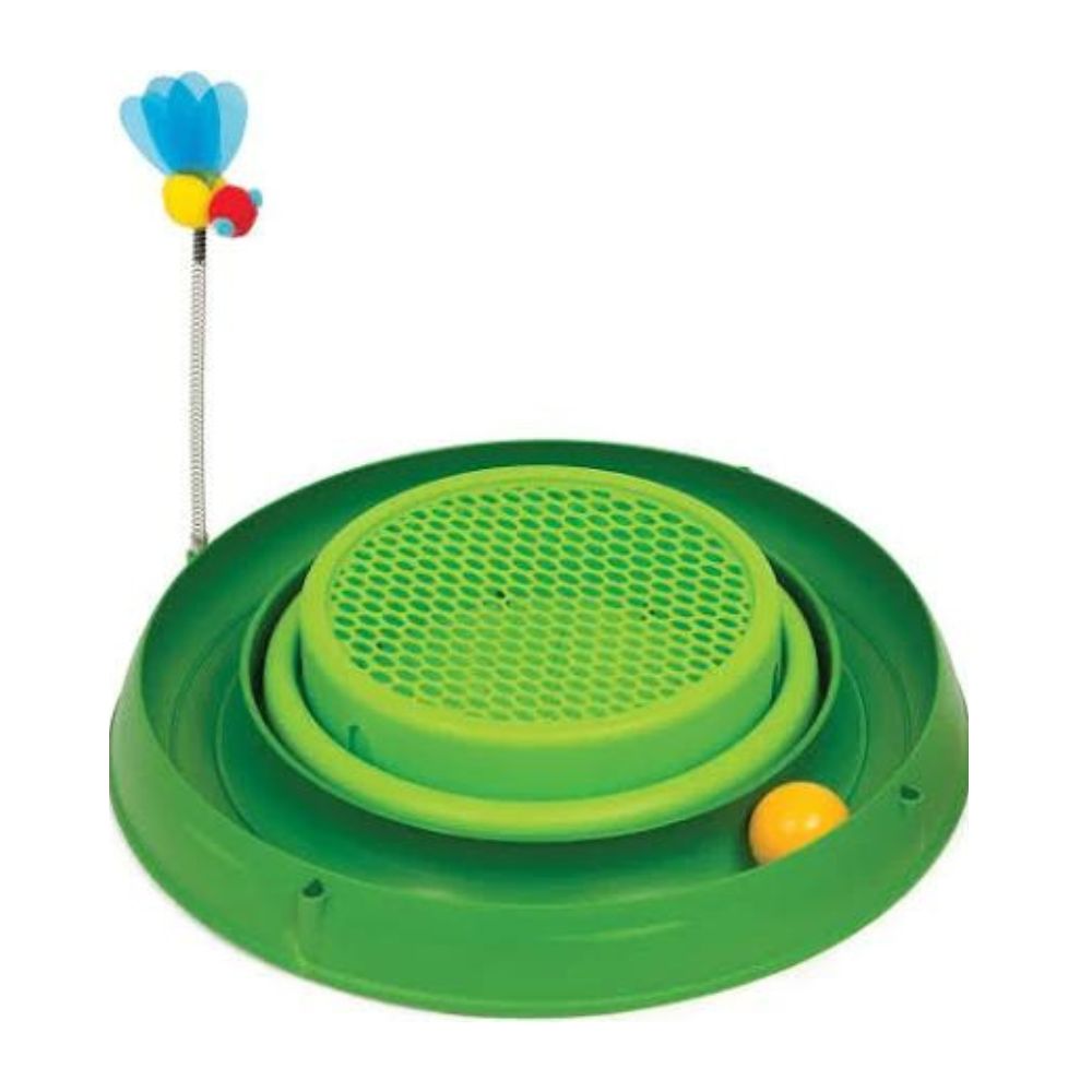 Catit Cat Toy Play Circuit 3-In-1 Ball With Grass