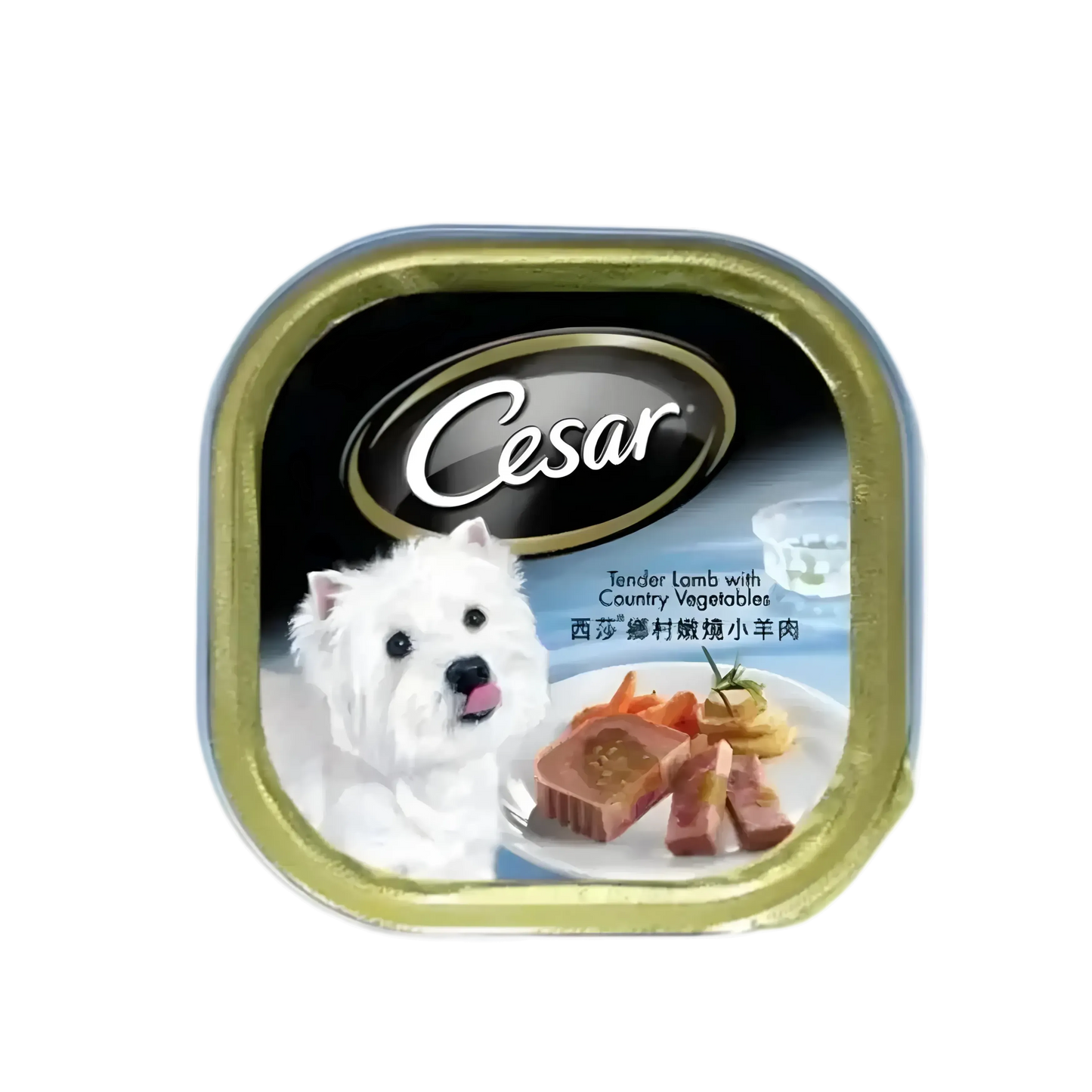 Cesar Dog Wet Food Tender Lamb with Country Vegetables Carton 100g (24 Packs)