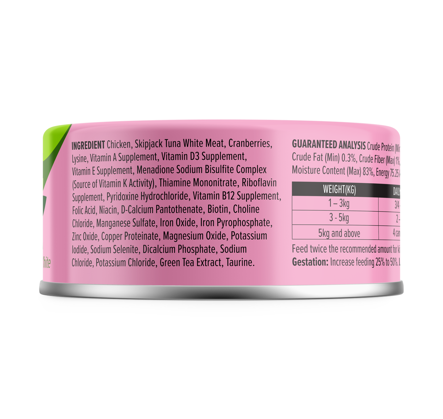 Nurture Pro Cat Food Longevity Chicken & Skipjack Tuna Meat With Cranberries 80g (24 cans)