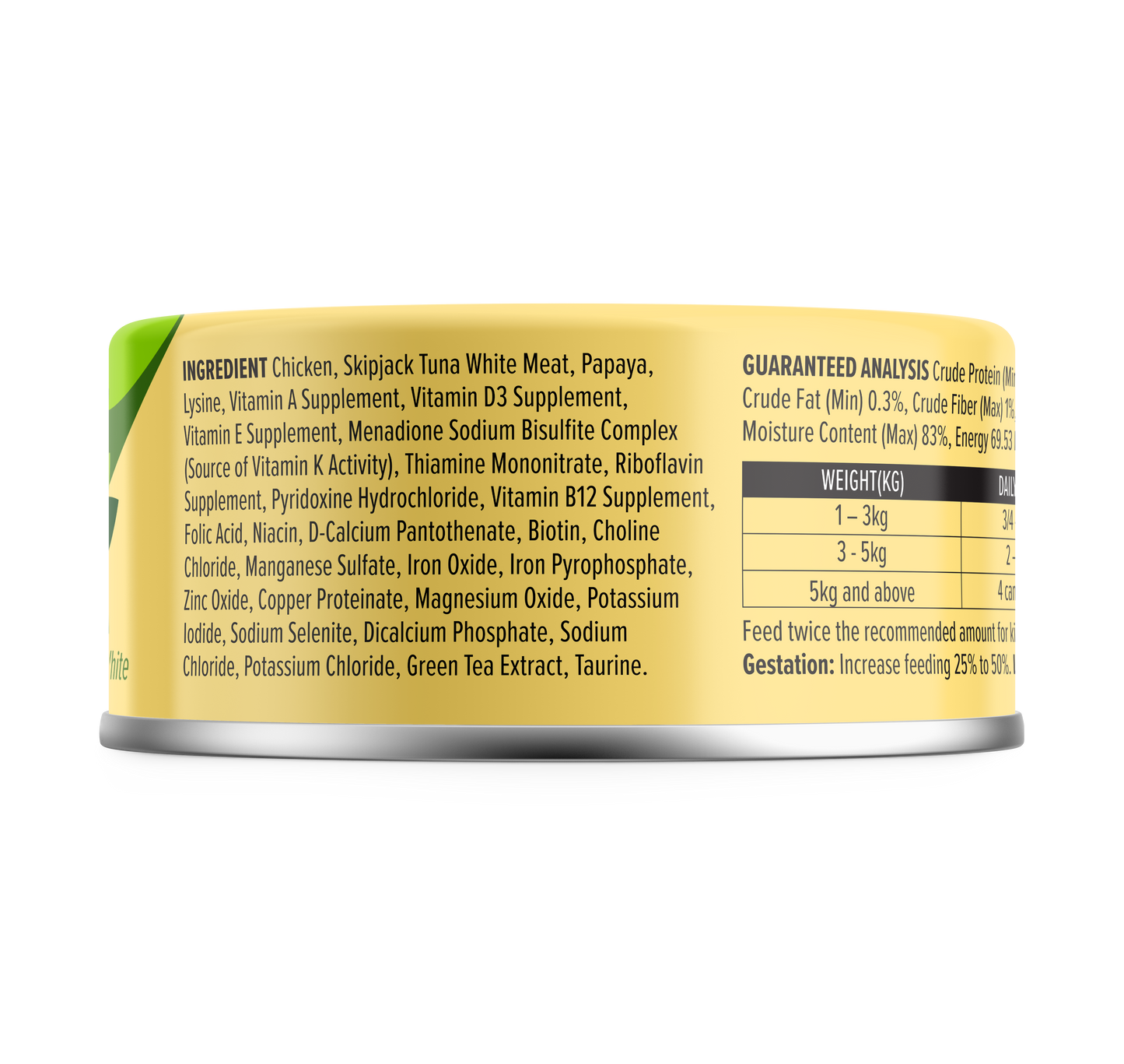 Nurture Pro Cat Food Longevity Chicken & Skipjack Tuna Meat With Papaya 80g (24 cans)