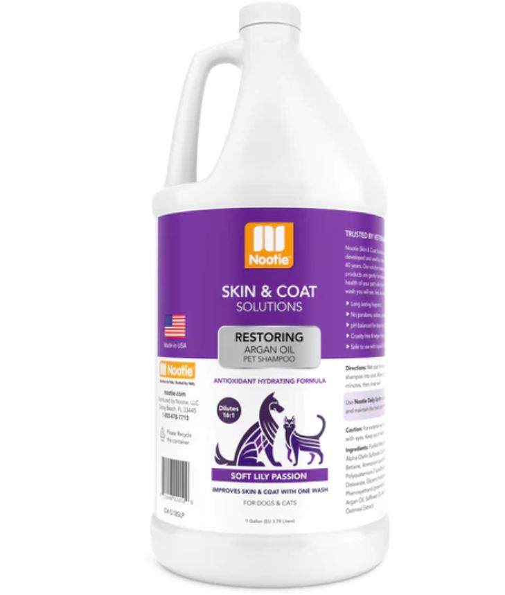 Nootie Shampoo Restoring Soft Lilly Passion (Argan Oil) For Dogs & Cats 1 Gallon