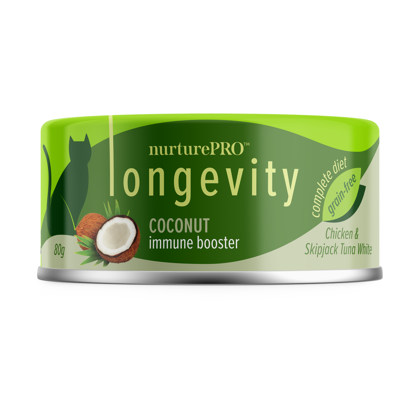 Nurture Pro Cat Food Longevity Chicken & Skipjack Tuna Meat With Coconut 80g