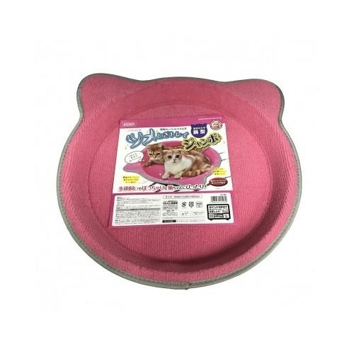 Nyanta Club Jumbo Scratcher Tray Cat Shape Pink