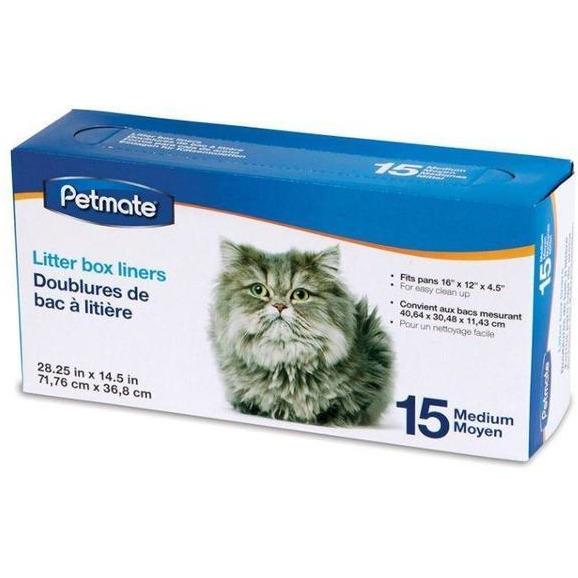 Petmate Litter Box Liners Medium 15pcs