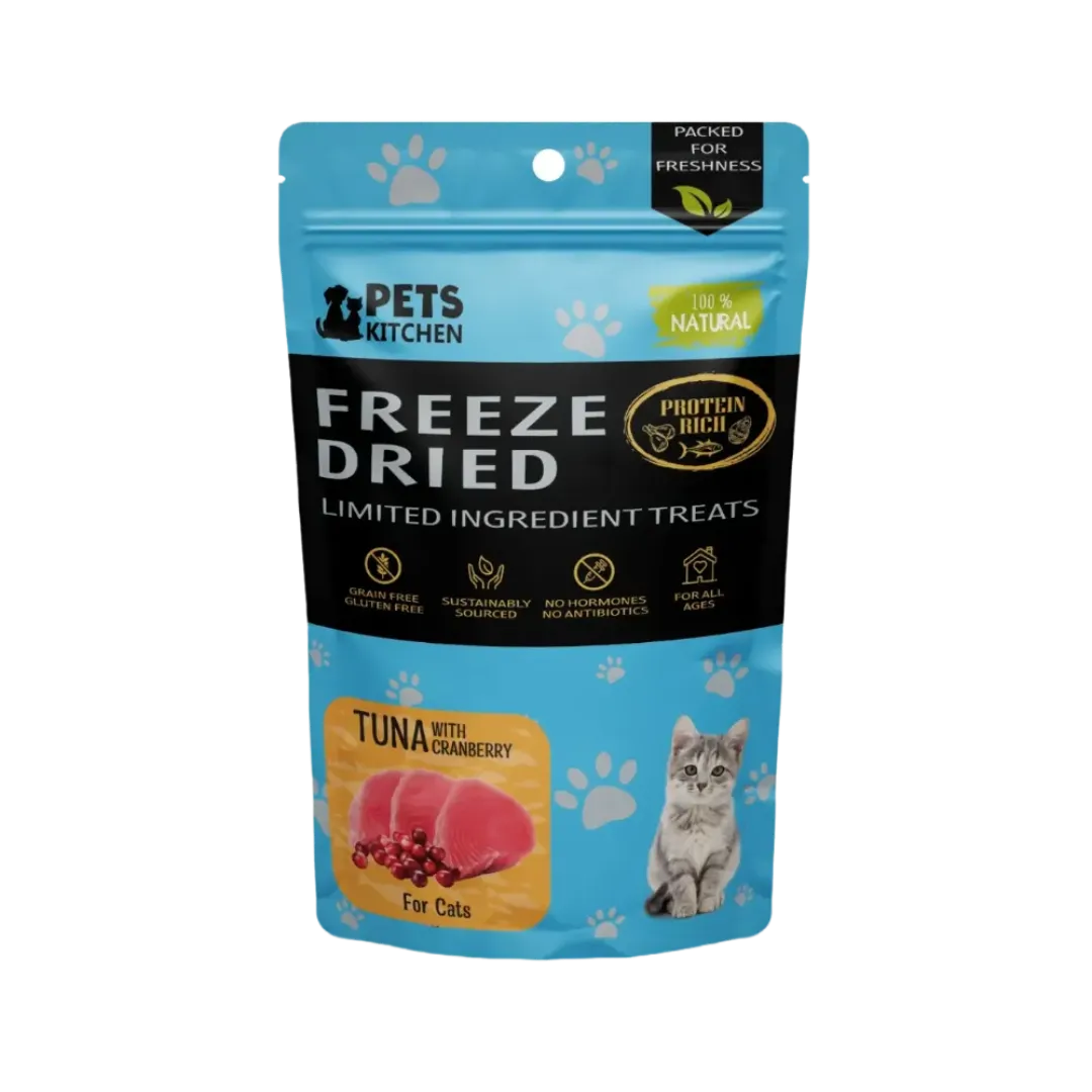 Pets Kitchen Cat Treat Freeze-Dried Tuna w/Cranberry 40g x2