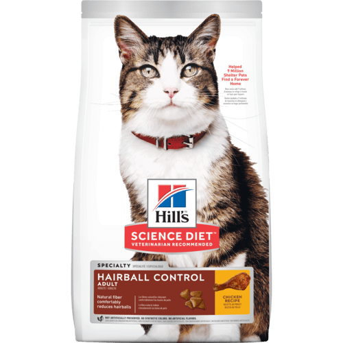 Science Diet Feline Adult Hairball Control with Chicken Recipe Cat Dry Food 3.5lb