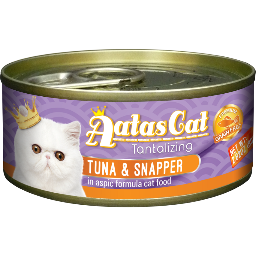 Aatas Cat Tantalizing Tuna & Snapper Cat Canned Food 80g