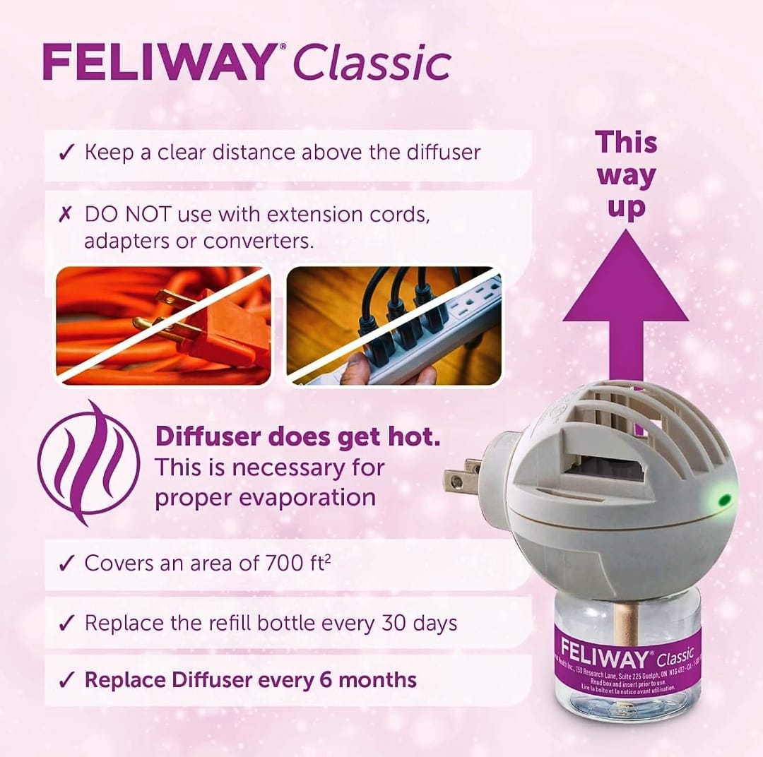 Feliway Classic 30 Days Calming Starter Kit with Plug in Diffuser and Refill 48ml