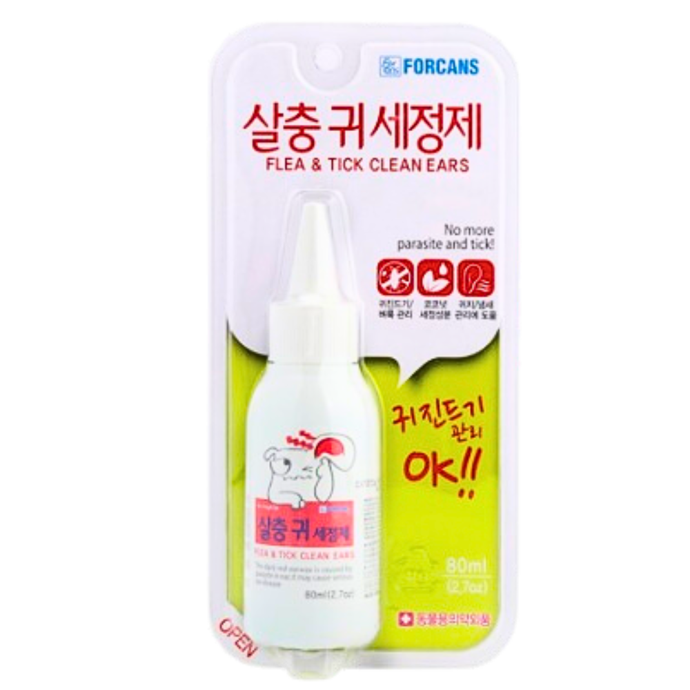 Forcans Pet Wellness Flea & Tick Ear Cleanser 80ml
