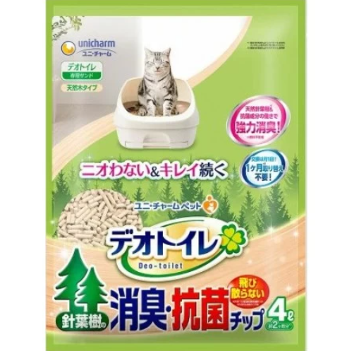 UNILT - Unicharm Pine Wood Litter 4L (4 Packs)