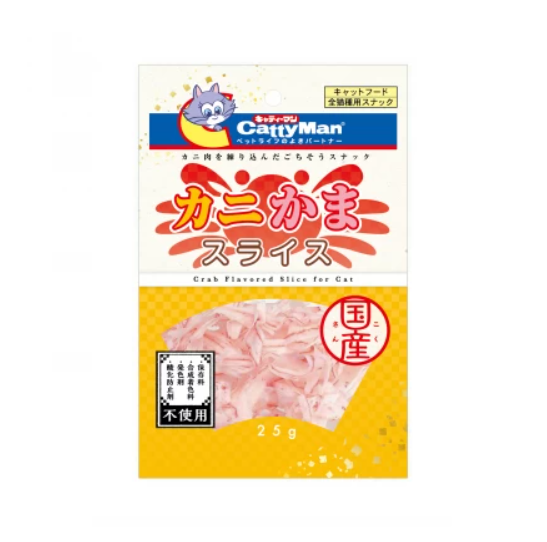 CM25 - CattyMan Crab Slices 25g (5 Packs)