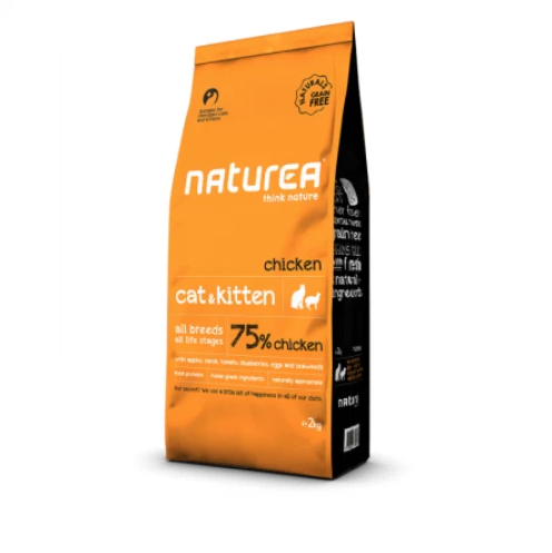 NAT - Naturea Grain Free Chicken for Cats and Kittens Dry Food 2kg