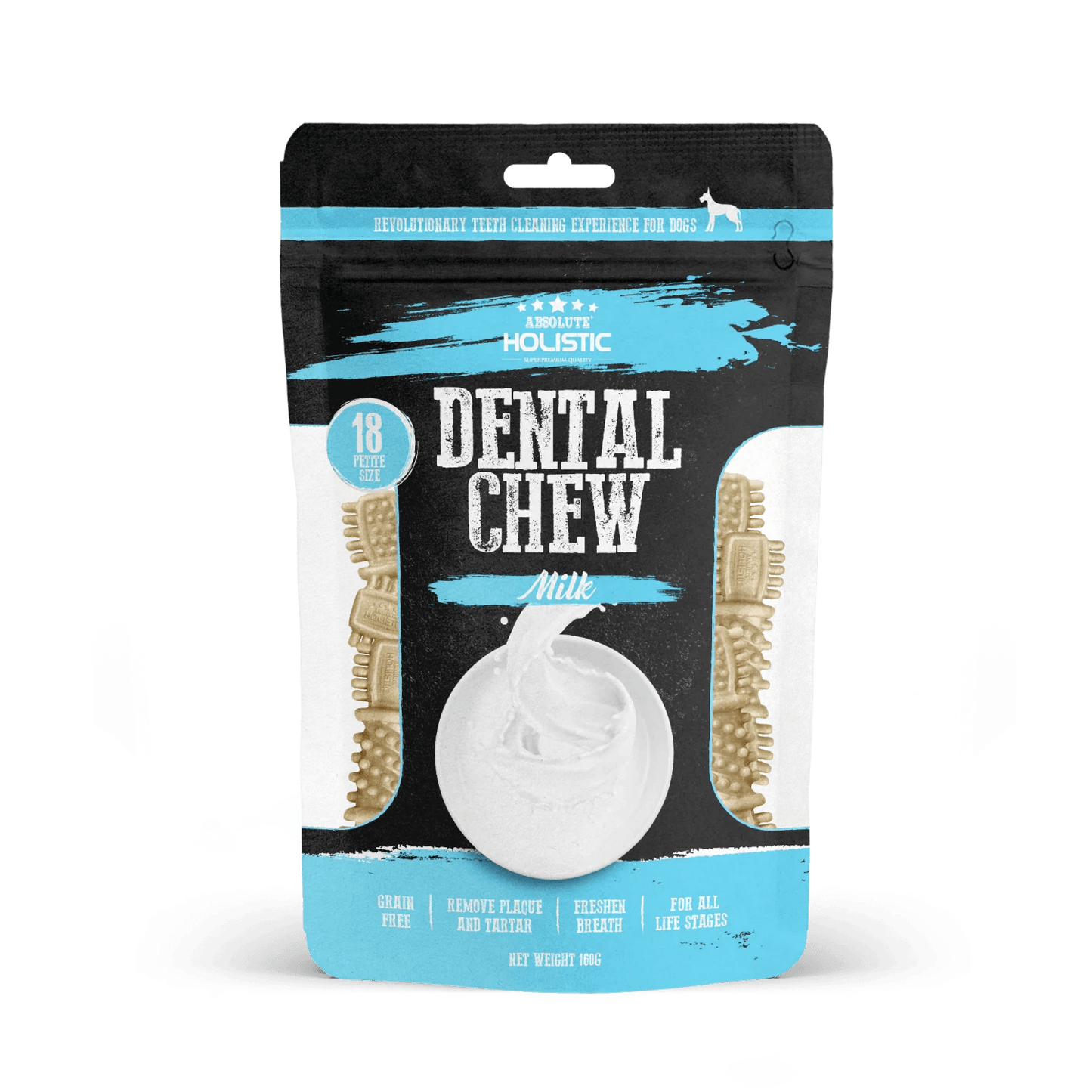 Absolute Holistic Dog Dental Multi Chew Milk 160g
