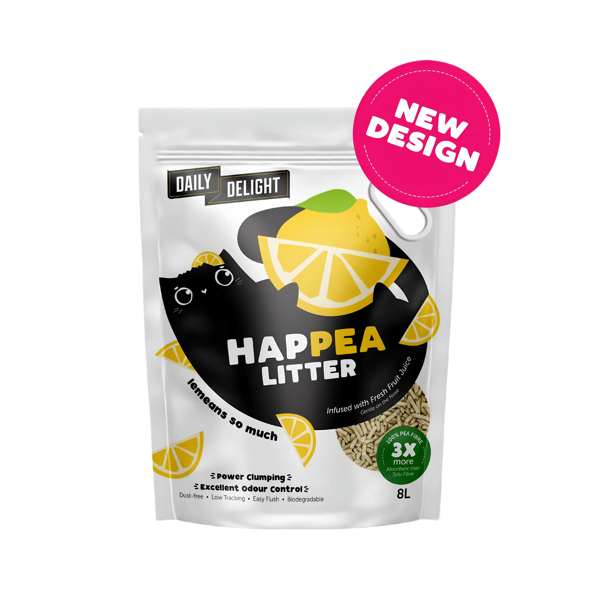 Daily Delight Happea Litter Lemon 8L