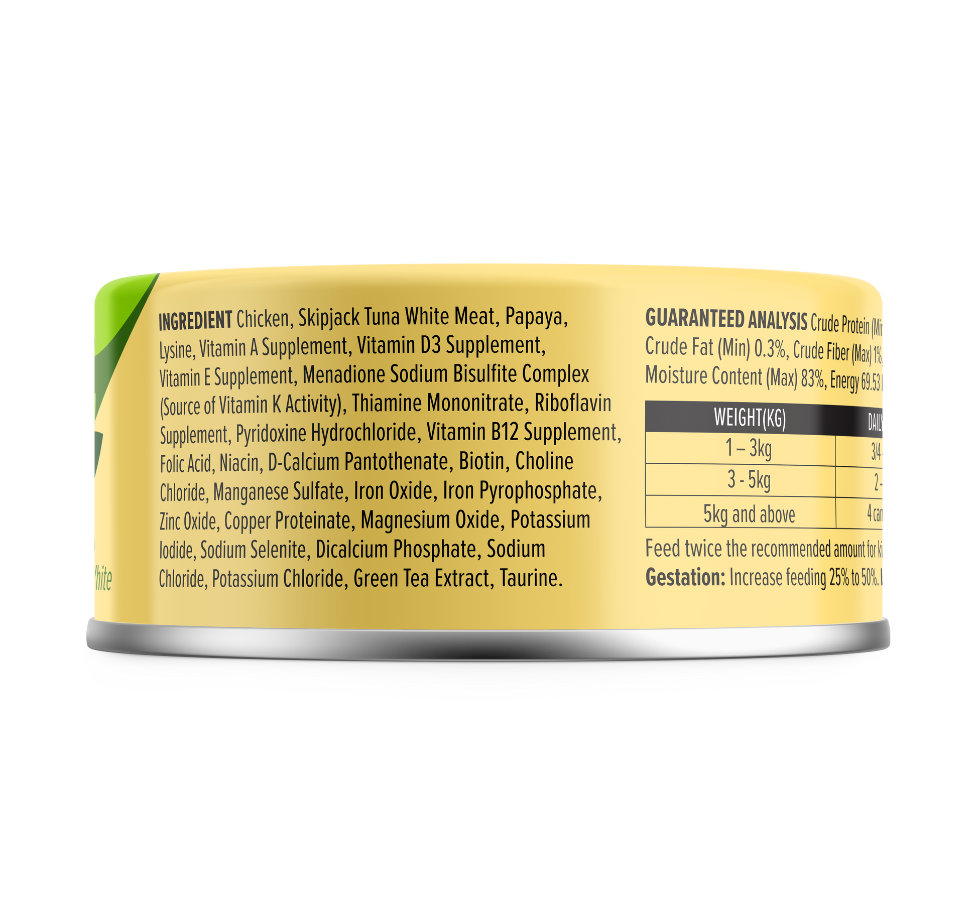 Nurture Pro Cat Food Longevity Chicken & Skipjack Tuna Meat With Papaya 80g (24 cans)