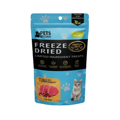 Pets Kitchen Cat Treat Freeze-Dried Tuna w/Cranberry 40g x2