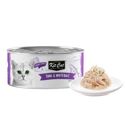 Kit Cat Deboned Tuna & Whitebait 80g Carton (24 Cans)