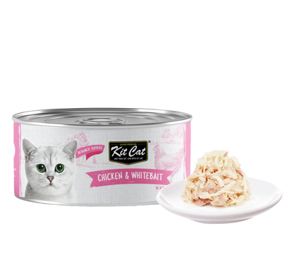 Kit Cat Deboned Chicken & Whitebait 80g Carton (24 Cans)