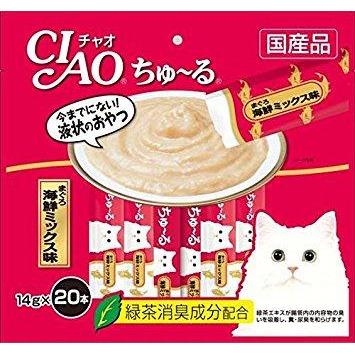 Ciao Chu ru Whitemeat Tuna with Added Vitamin and Green Tea Extract 14g x 20pcs