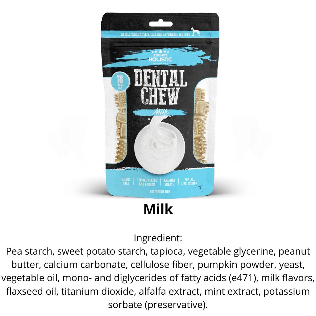 Absolute Holistic Dog Dental Multi Chew Milk 160g